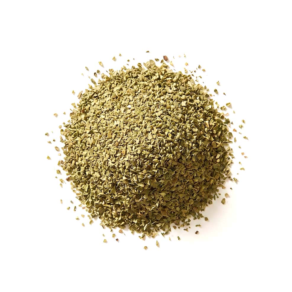 Fijne oregano als geschikt droog ingrediënt voor de Duo Dispenser