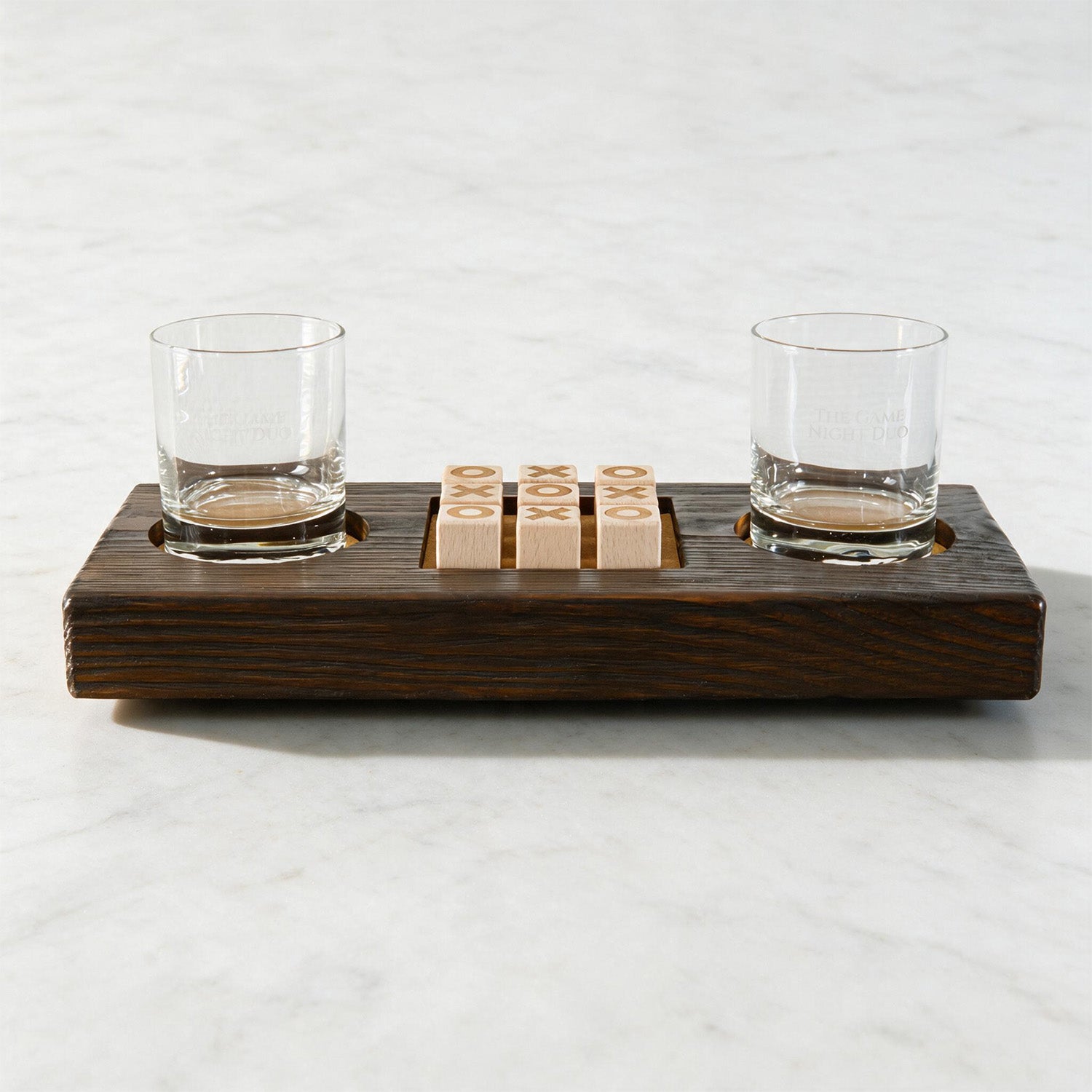 Vooraanzicht van Game Night Duo Pure van massief hout